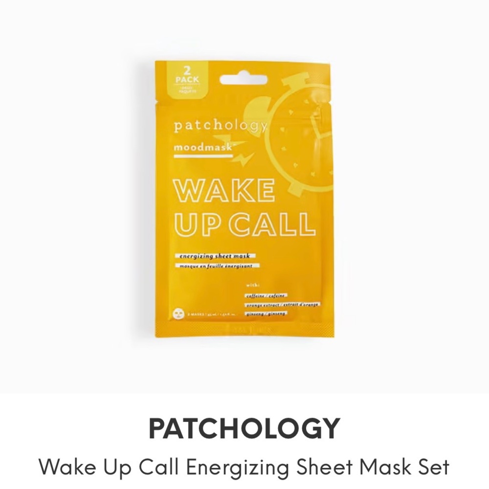 Psychology wake up call energizing sheet mask